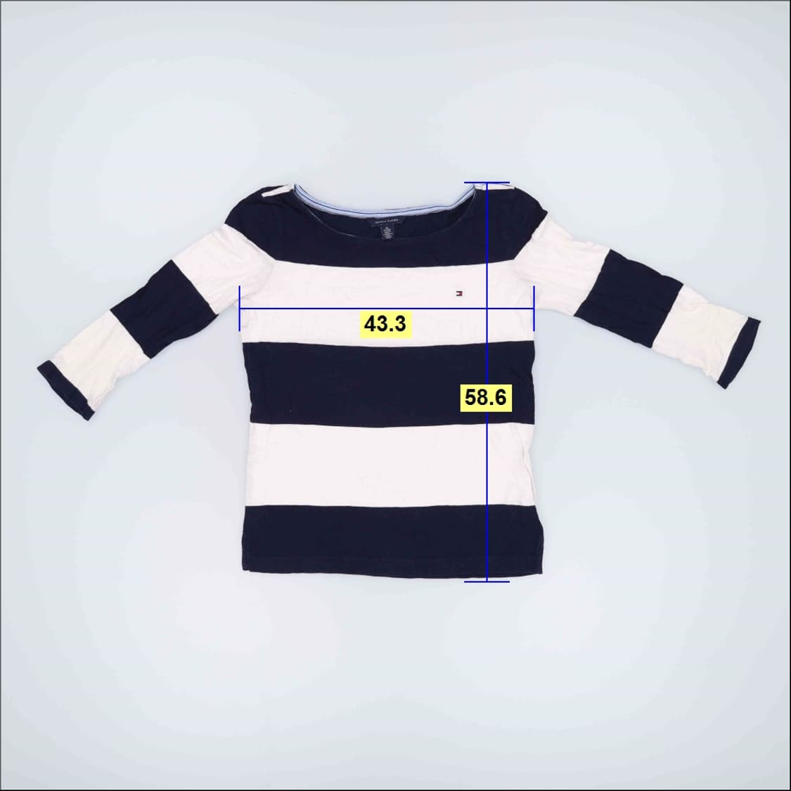 XS 타미힐피거 여성 스트라이프 7부티 0225H1 상품이미지6