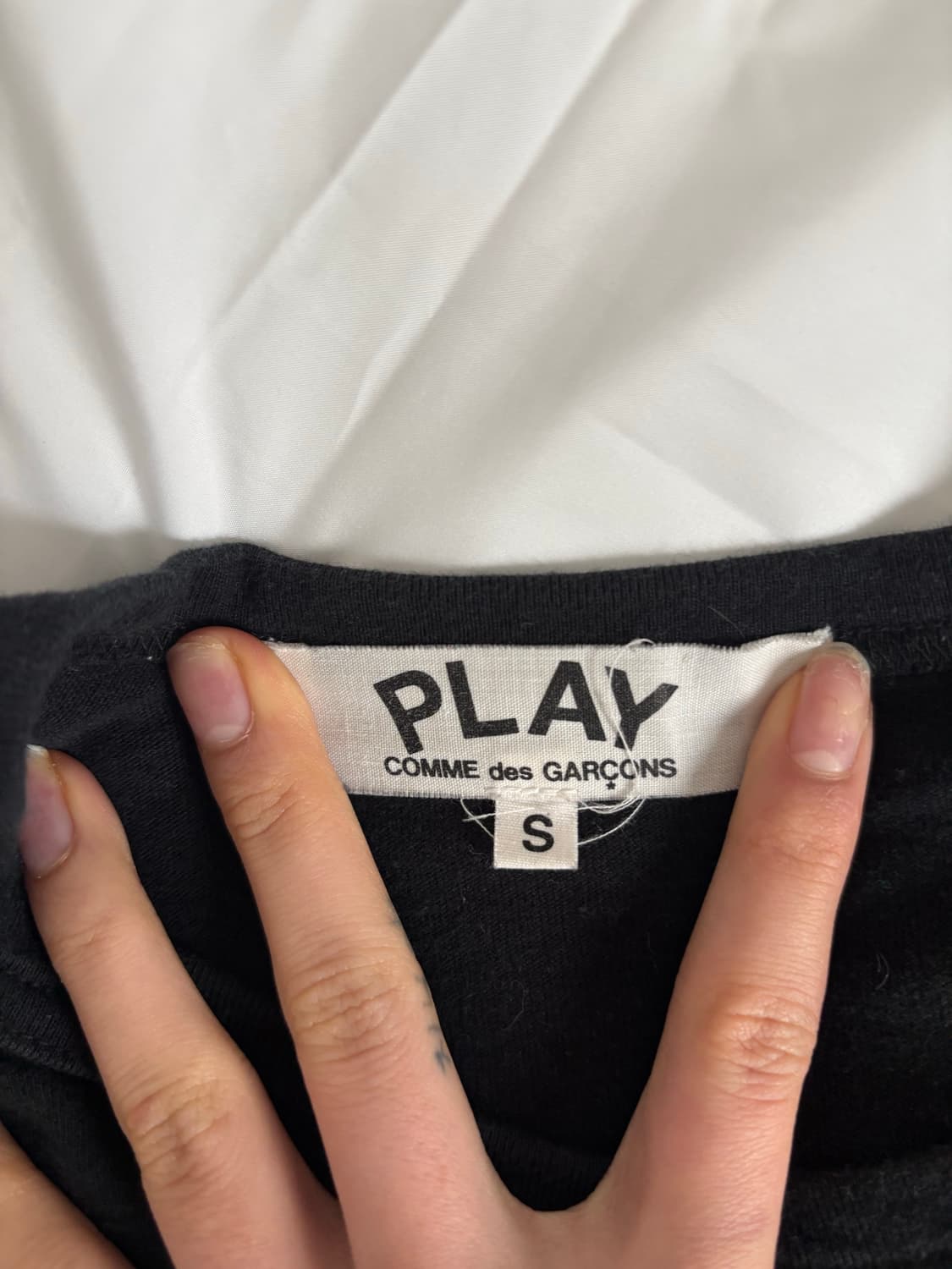 꼼데가르송 플레이 로고 반팔 상품이미지2