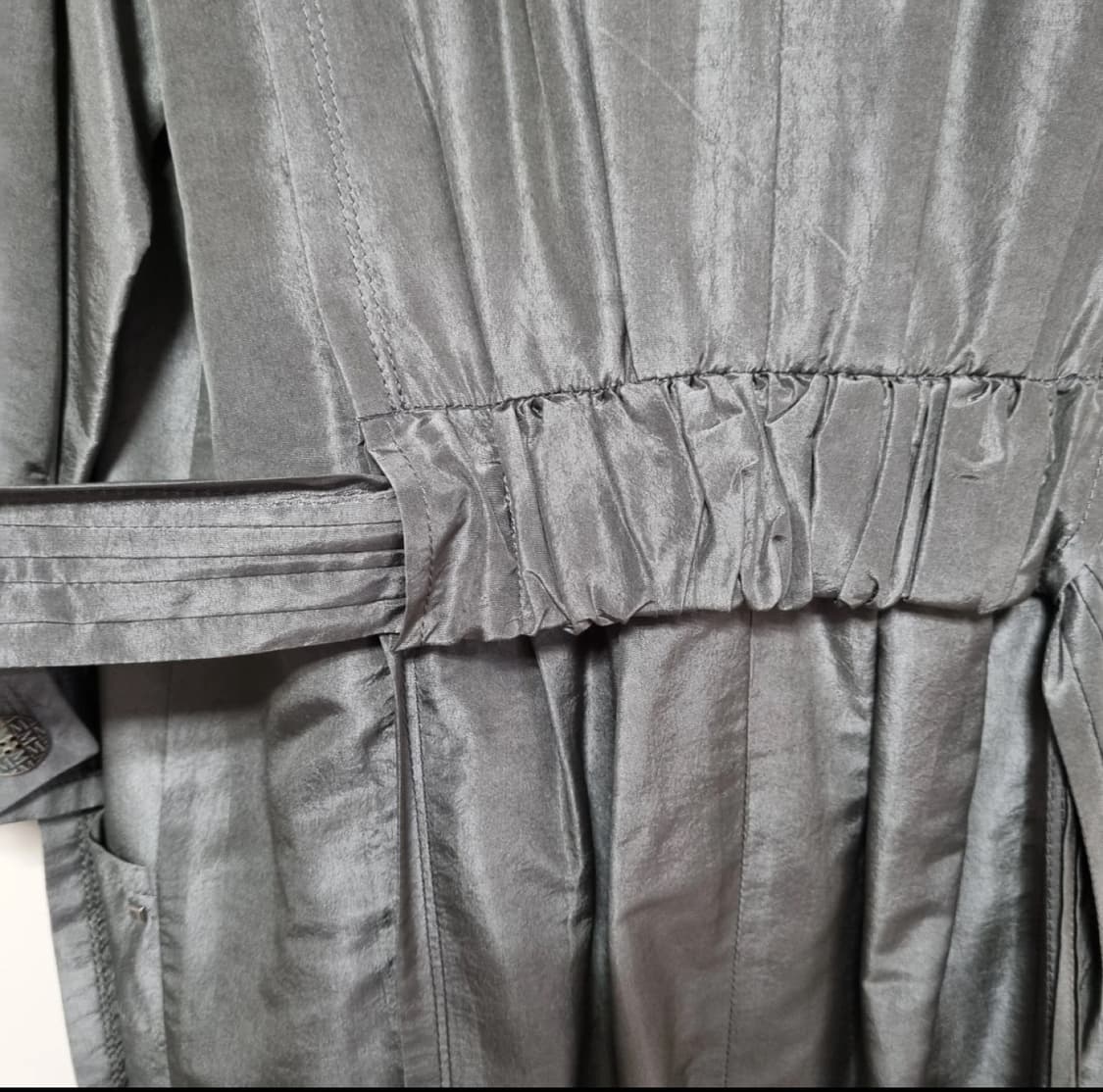 미샤 (MICHAA) 100% 실크 트렌치 코트 55 사이즈 상품이미지8