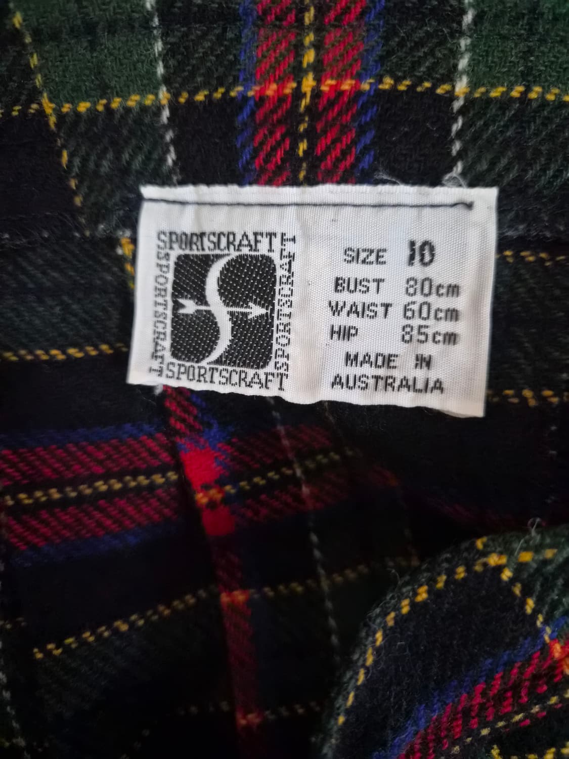 28) SPORTS CRAFT 울 체크 스커트 팝니다 상품이미지4
