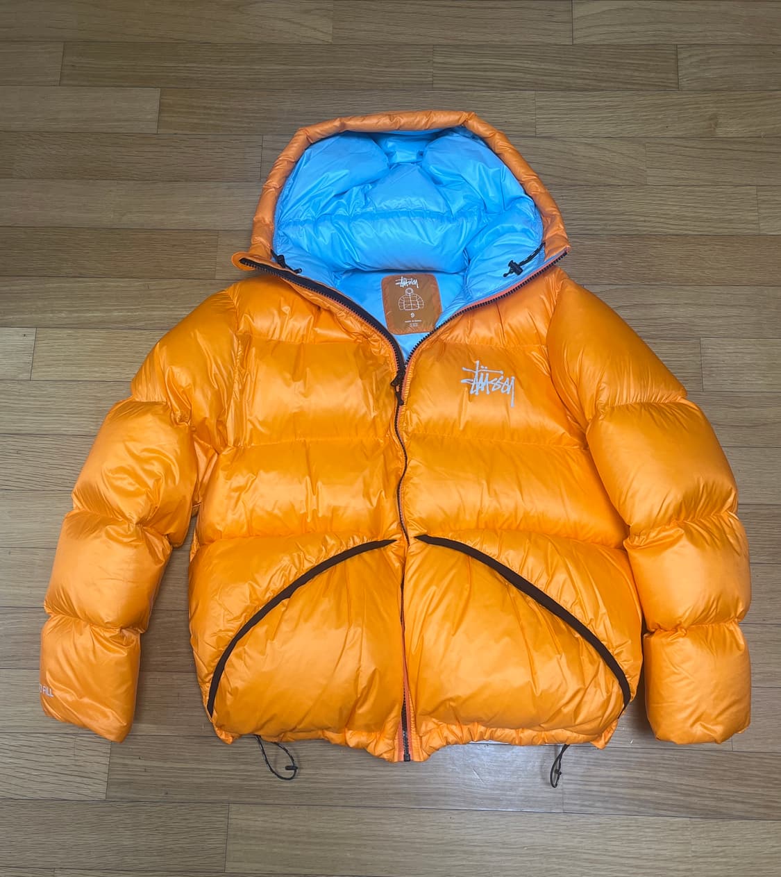 스투시 마이크로 립스탑다운 파카 오렌지 상품이미지2