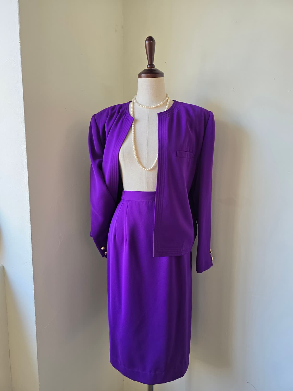 보라 오픈 자켓 셋업 상품이미지1