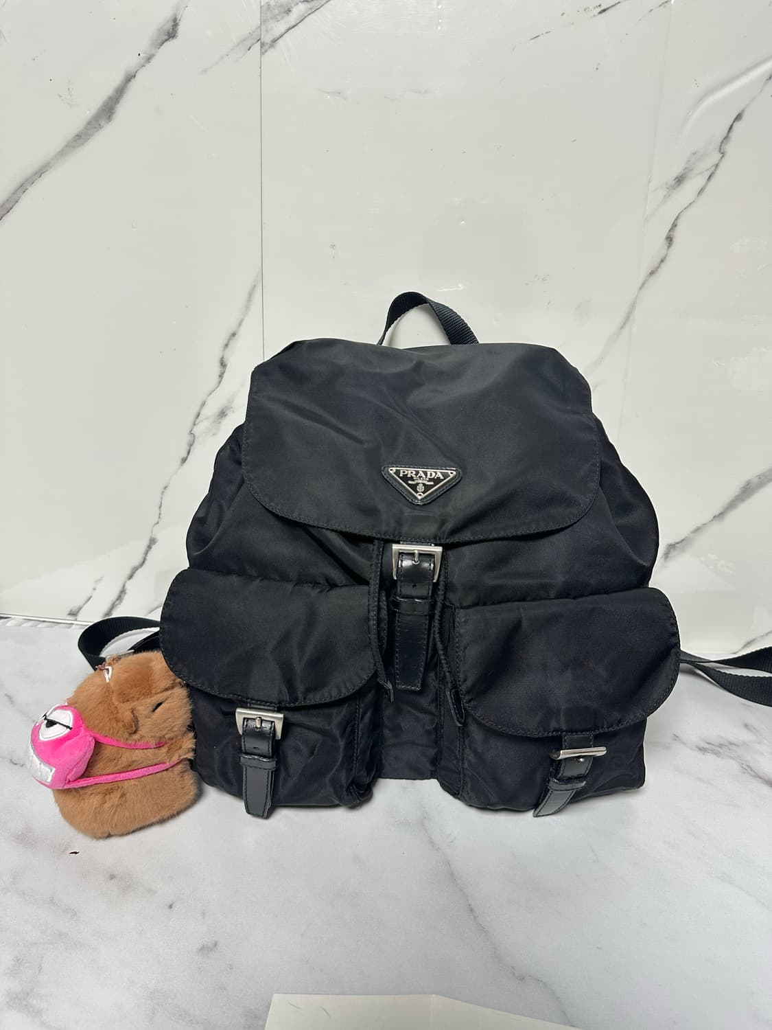 [A 정품] 프라다 투포켓 백팩 미디움 상품이미지3