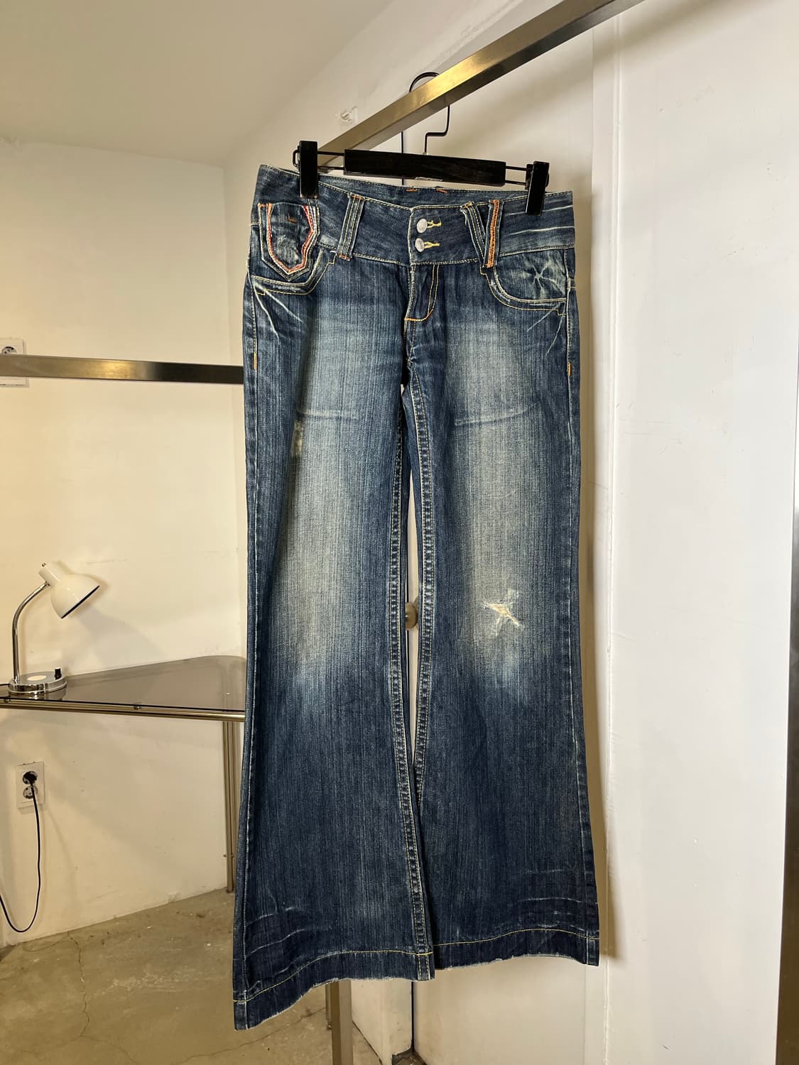 Wide Boots Cut Denim Pants 상품이미지6