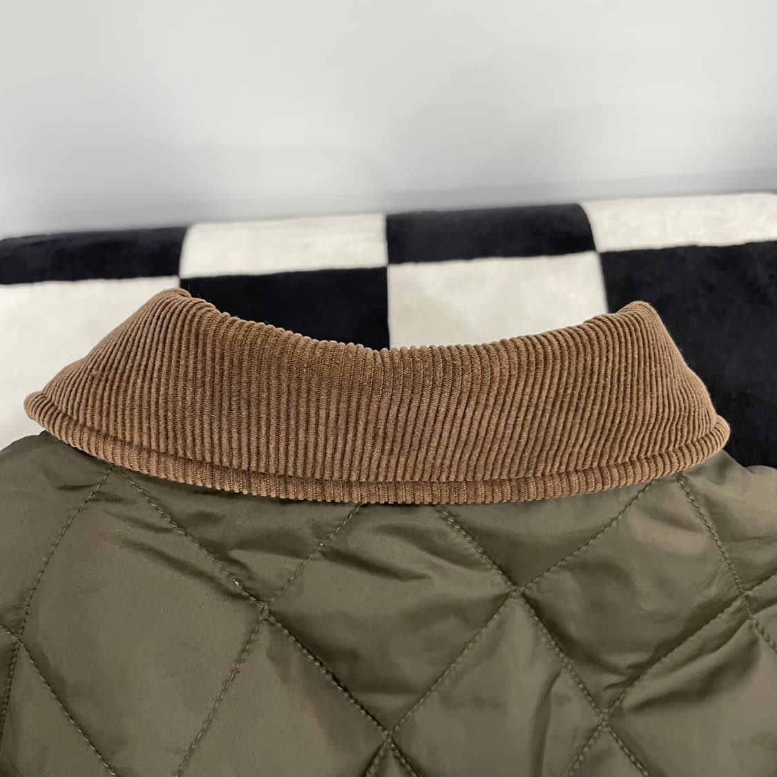 Hazzys 헤지스 코듀로이 카라 퀄팅 자켓 (XL) 상품이미지5