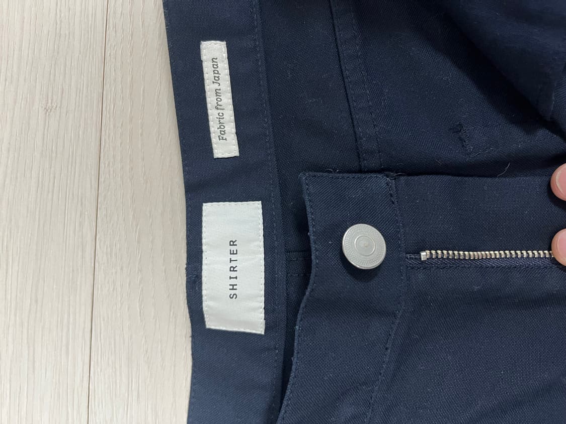 Shirter 코튼 덕 데님 팬츠 네이비 상품이미지5