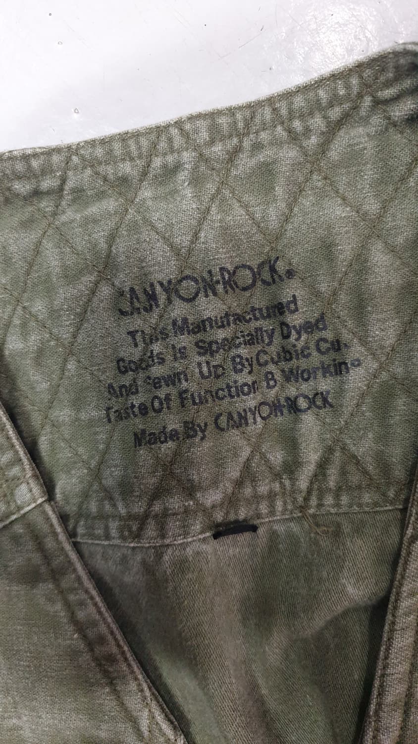 CANYON ROCK 워크웨어 베스트 카키M 상품이미지3