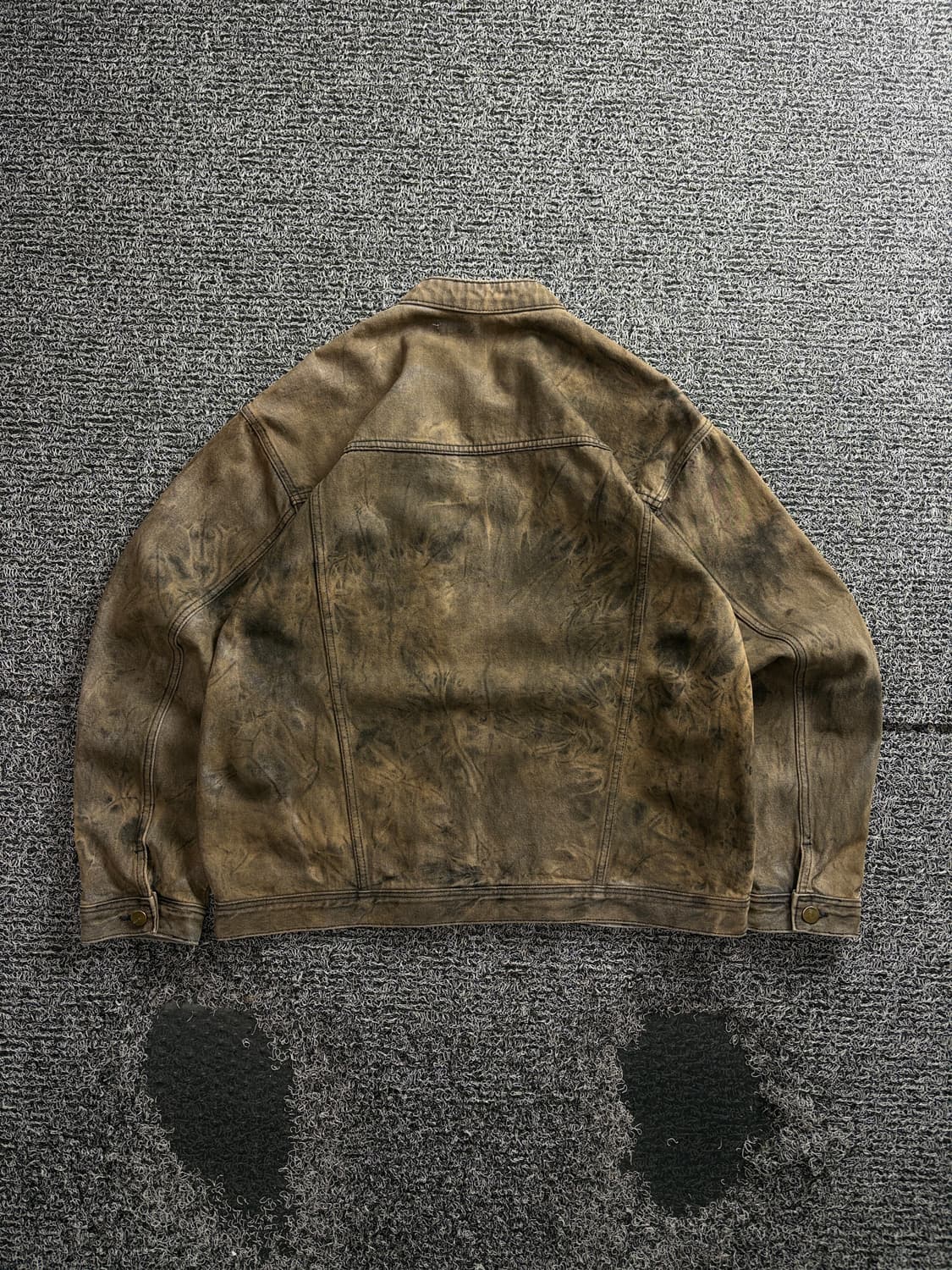 빈티지 에이징 디스트로이드 라이더 자켓 브라운 3863 상품이미지4