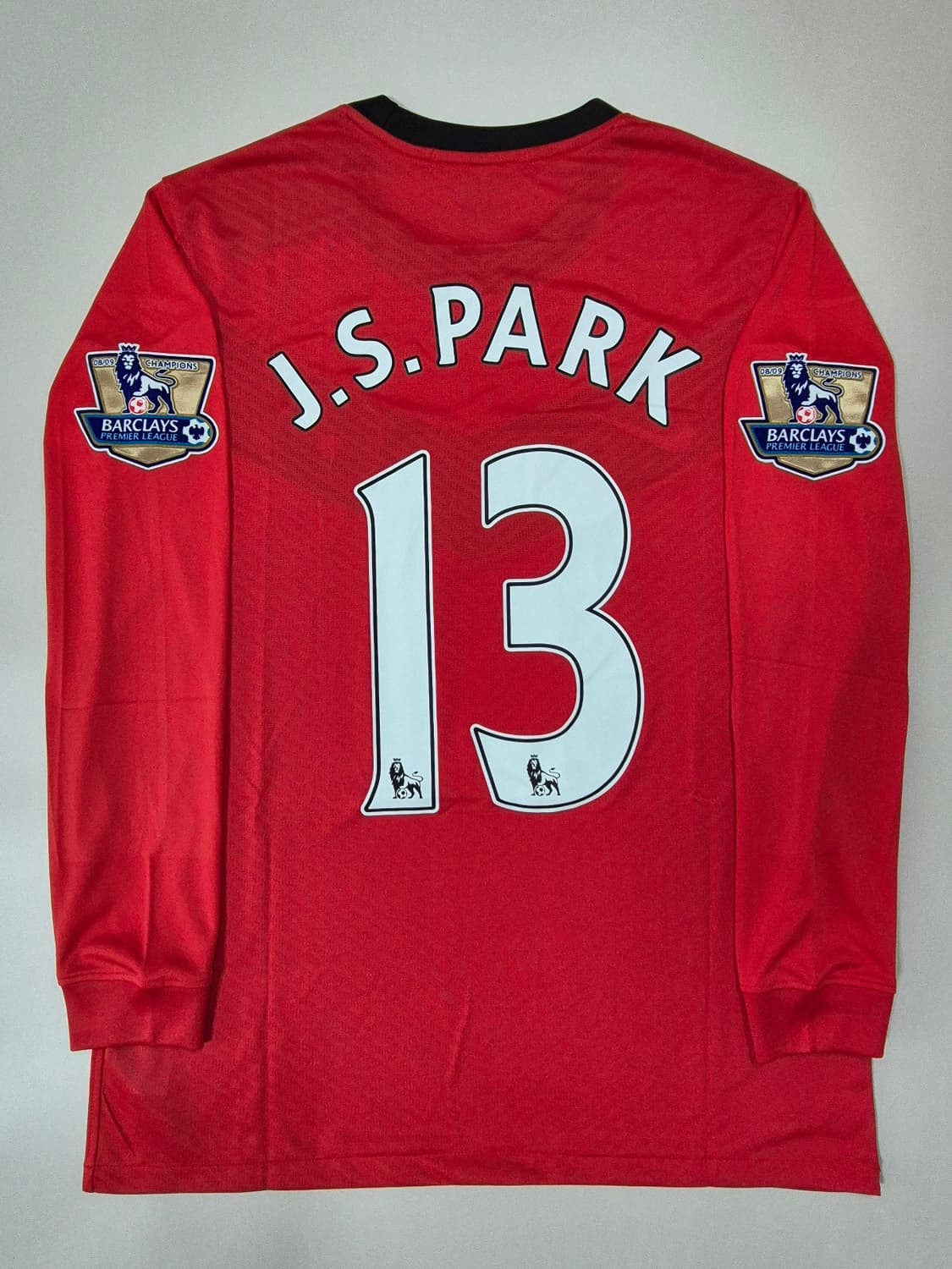 09-10시즌 맨유 홈 박지성 선수 긴팔유니폼 M 레플리카 상품이미지1