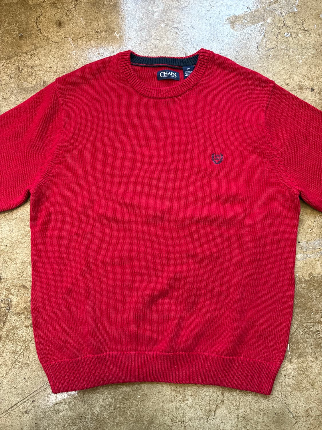 챕스 CHAPS 레드 코튼 니트 상품이미지2
