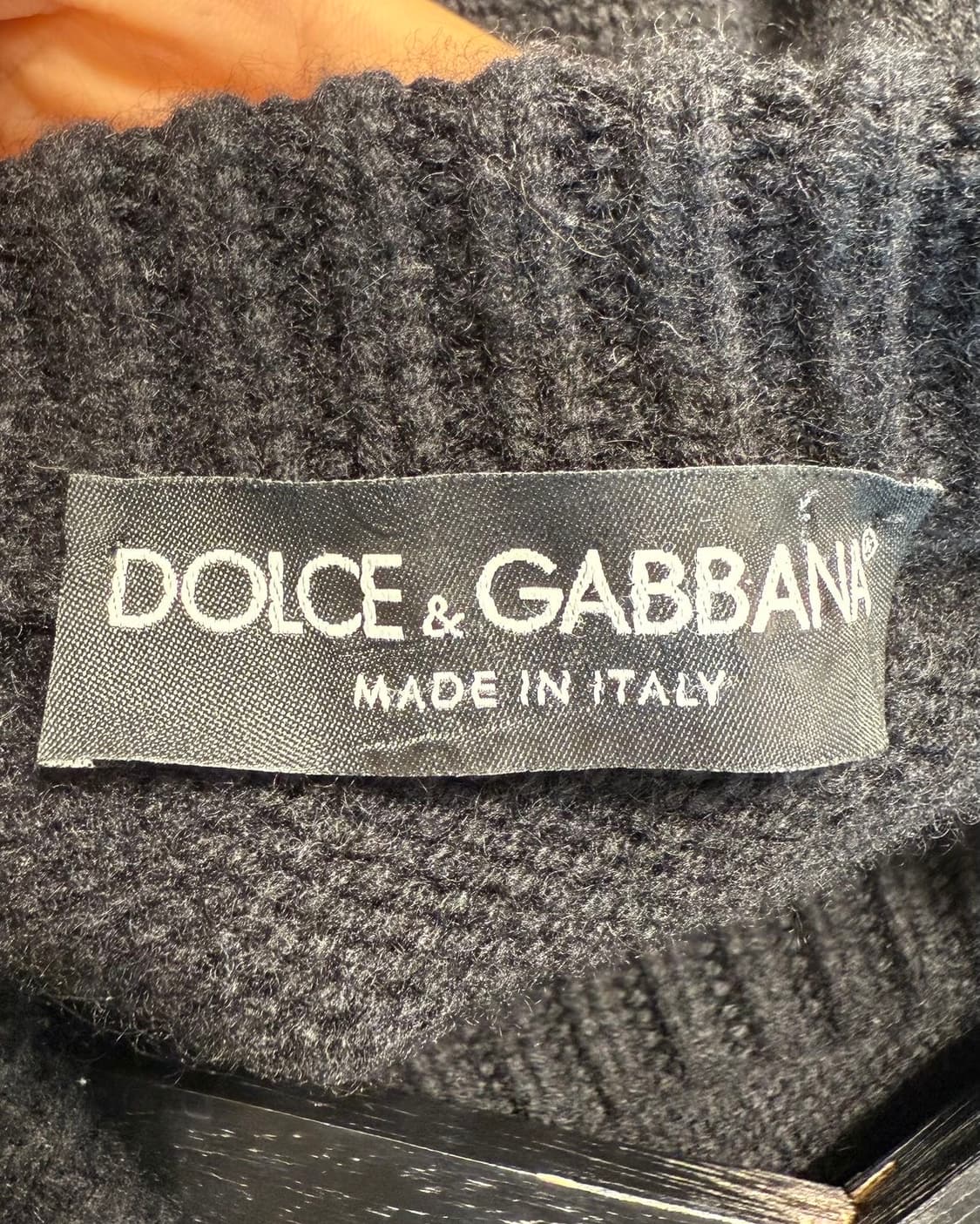 돌체앤가바나 블랙 포에버 인타르시아 캐시미어 니트  상품이미지8