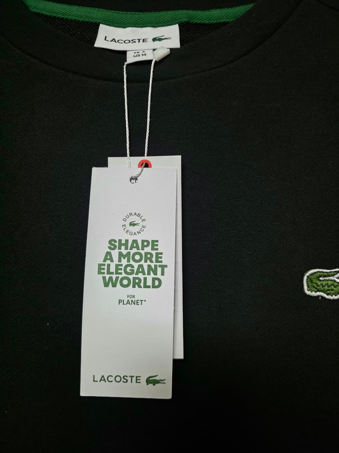 라코스테 블랙 맨투맨 티셔츠 m 상품이미지4