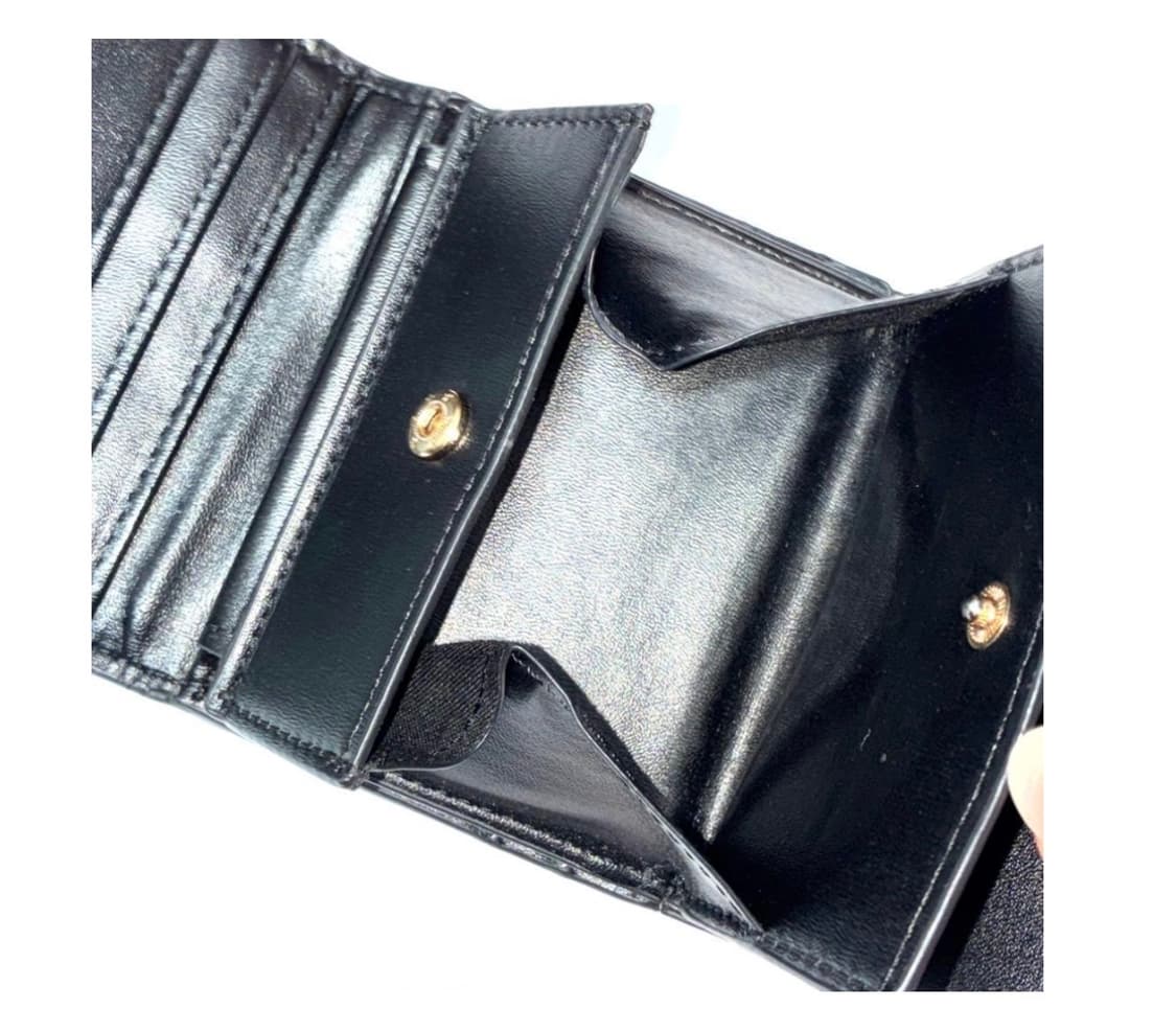 Secret Door 블랙 리본 지뢰계 지갑 반지갑 앙산형 일브 상품이미지3