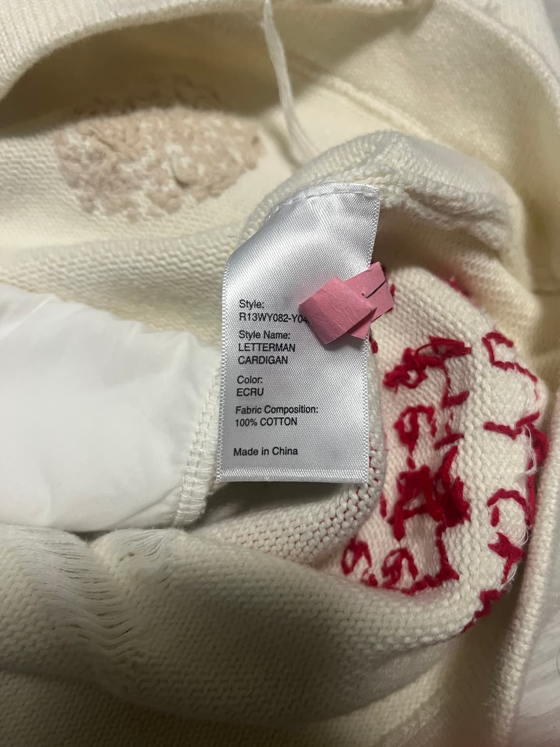 R13 그래피티 프린팅 디스트레스 코튼 가디건 m 상품이미지5