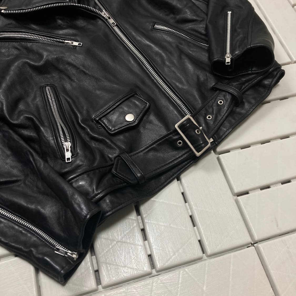 [L]비바스튜디오 리얼레더 자켓 0297 상품이미지2