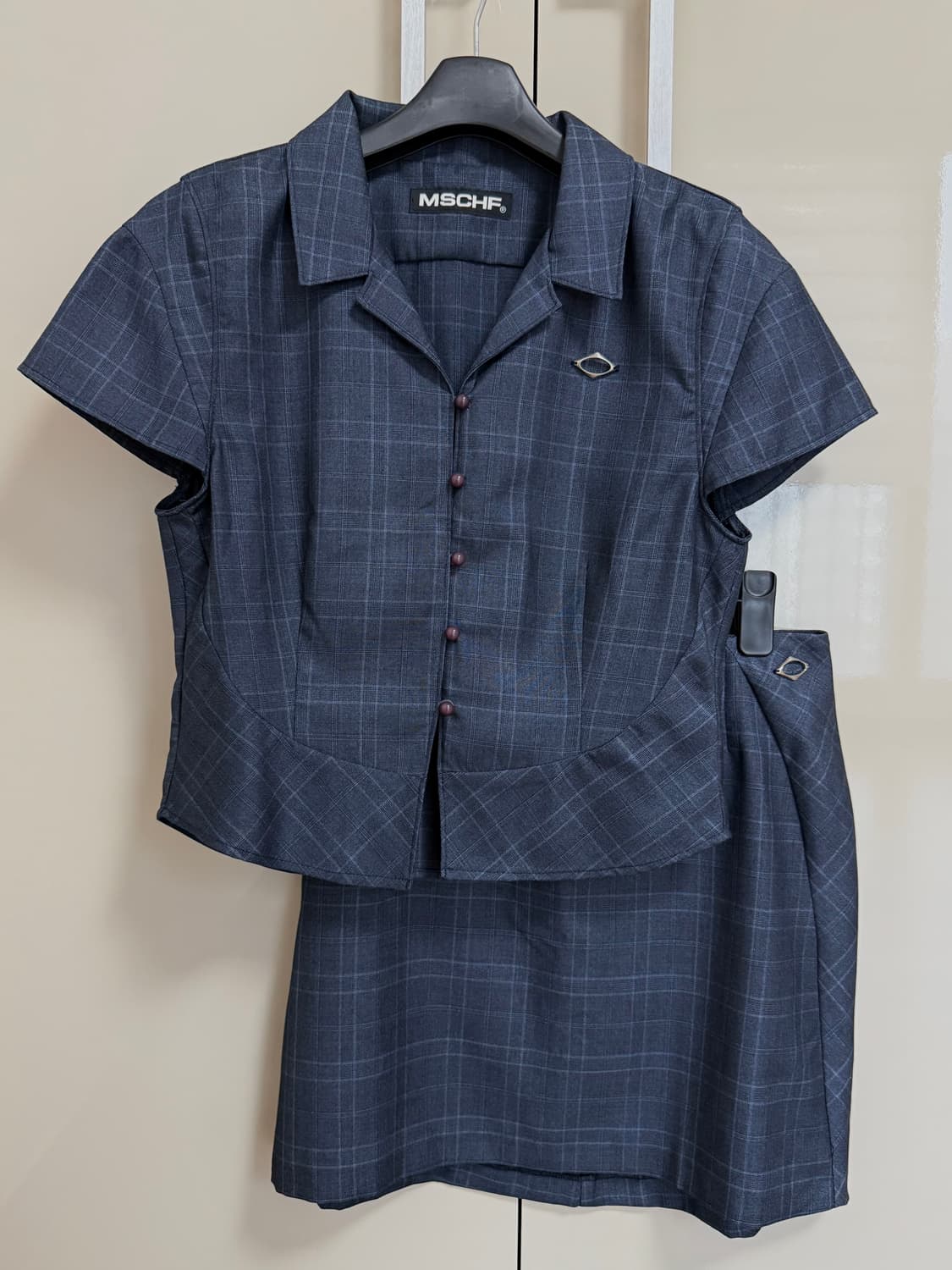 Mischief Checkered Set Navy Check 상품이미지3