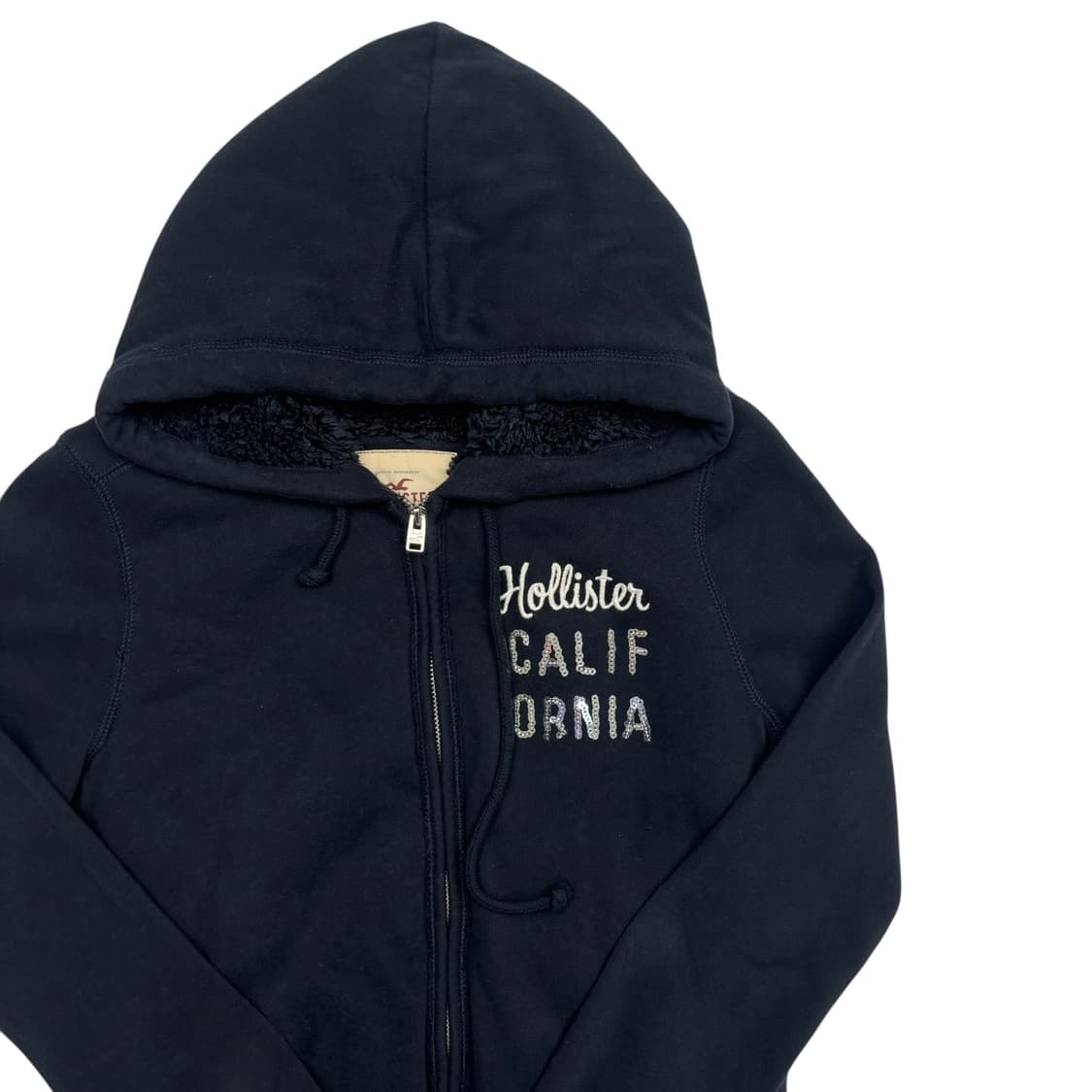 홀리스터 y2k 빈티지 네이비 울프죠 후드집업 M 상품이미지2