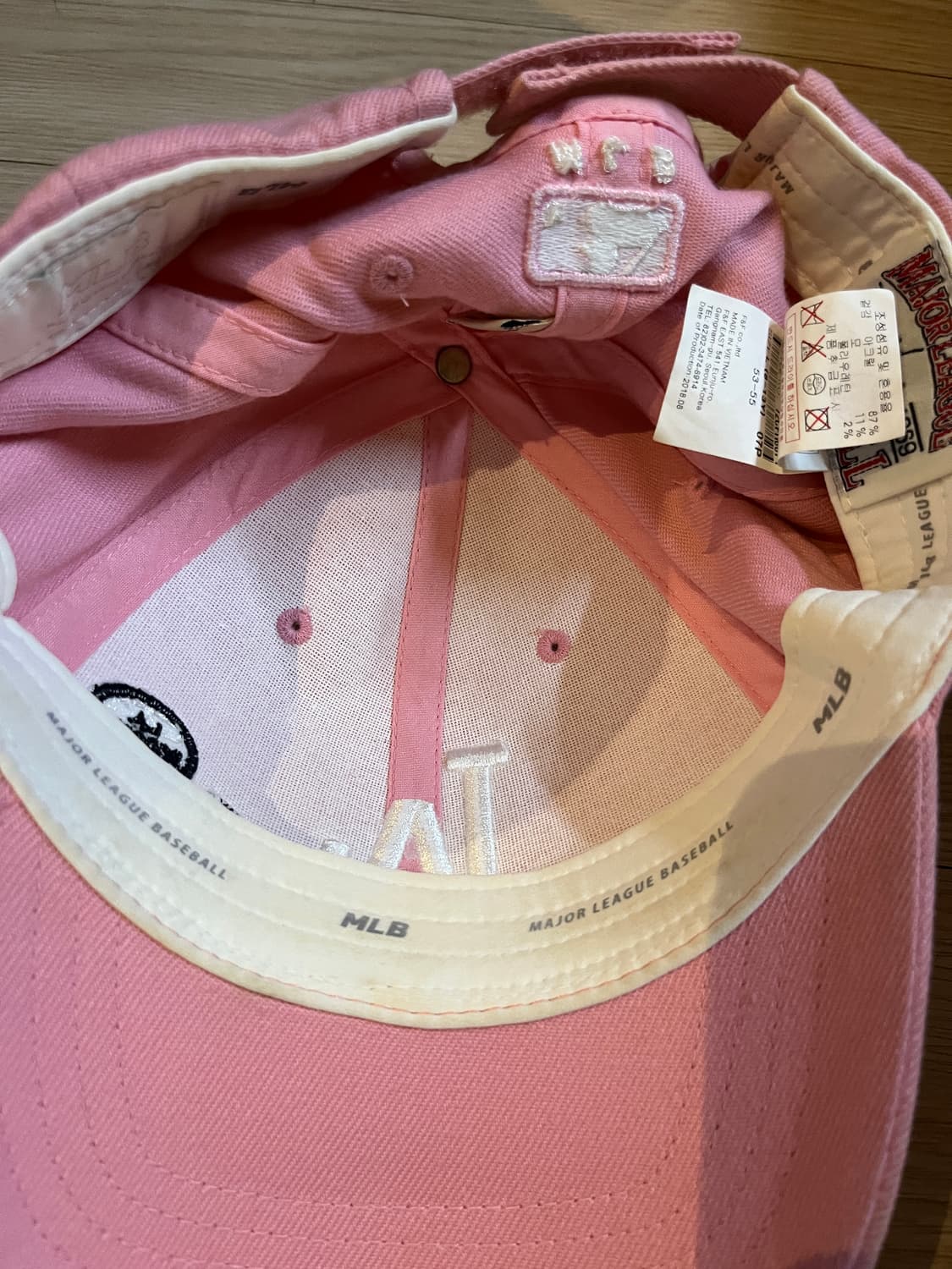 mlb 엠엘비 키즈 볼캡 모자 핑크 프레첼 상품이미지2