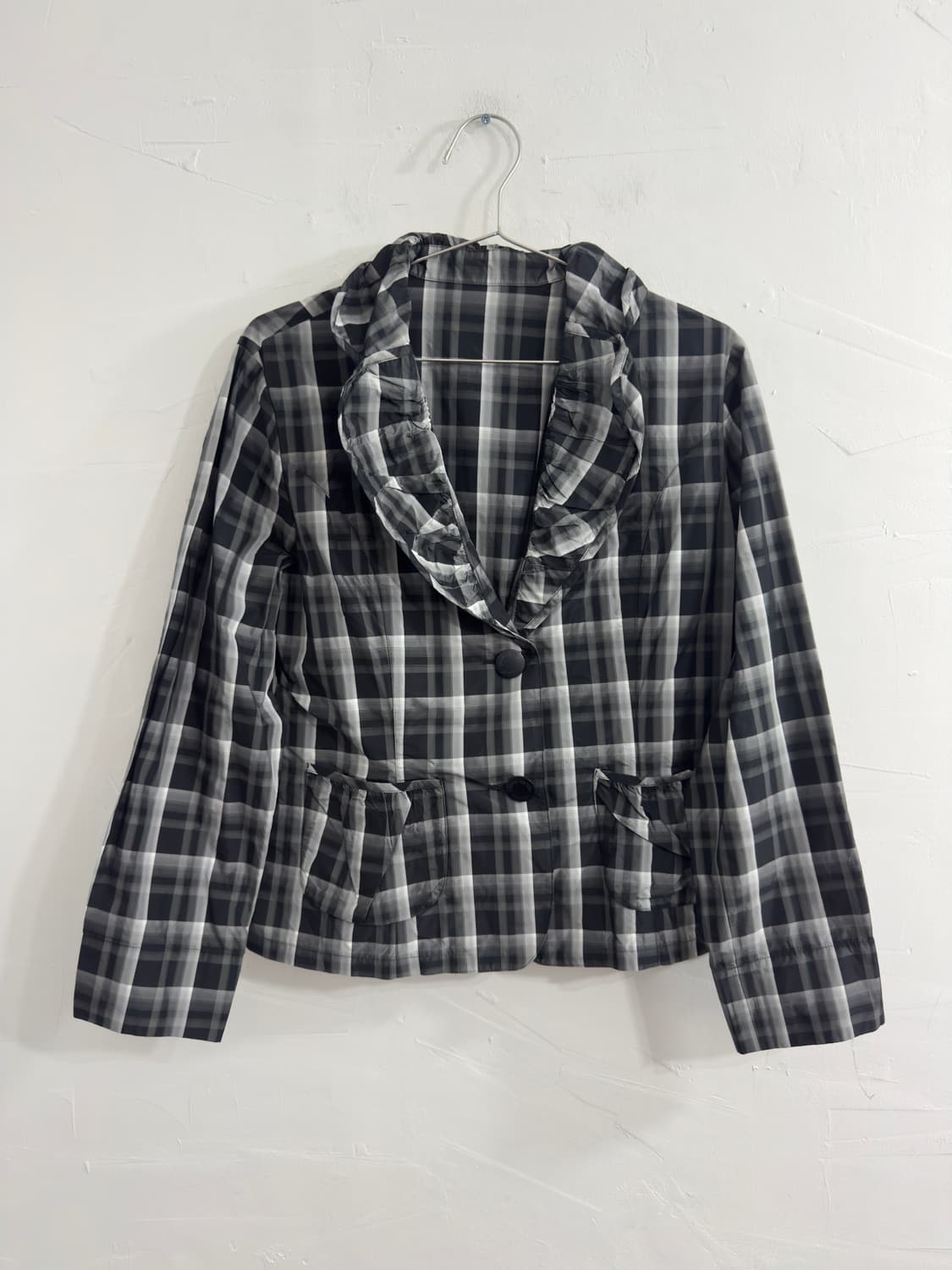 pierre cardin check poly jacket 상품이미지1