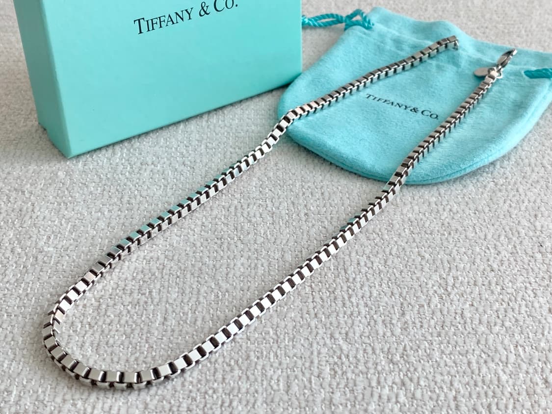 티파니 베네치안 실버 목걸이 46cm 남녀공용 상품이미지5