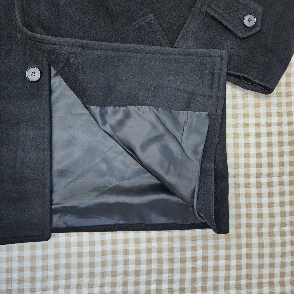 트래드클럽 울 앙고라 하프코트 남자100 상품이미지5