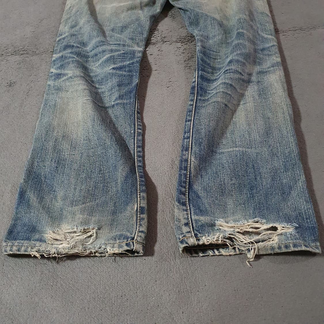 90s LVC 리바이스 USA 501-0657 셀비지 더티 데님 30 상품이미지2