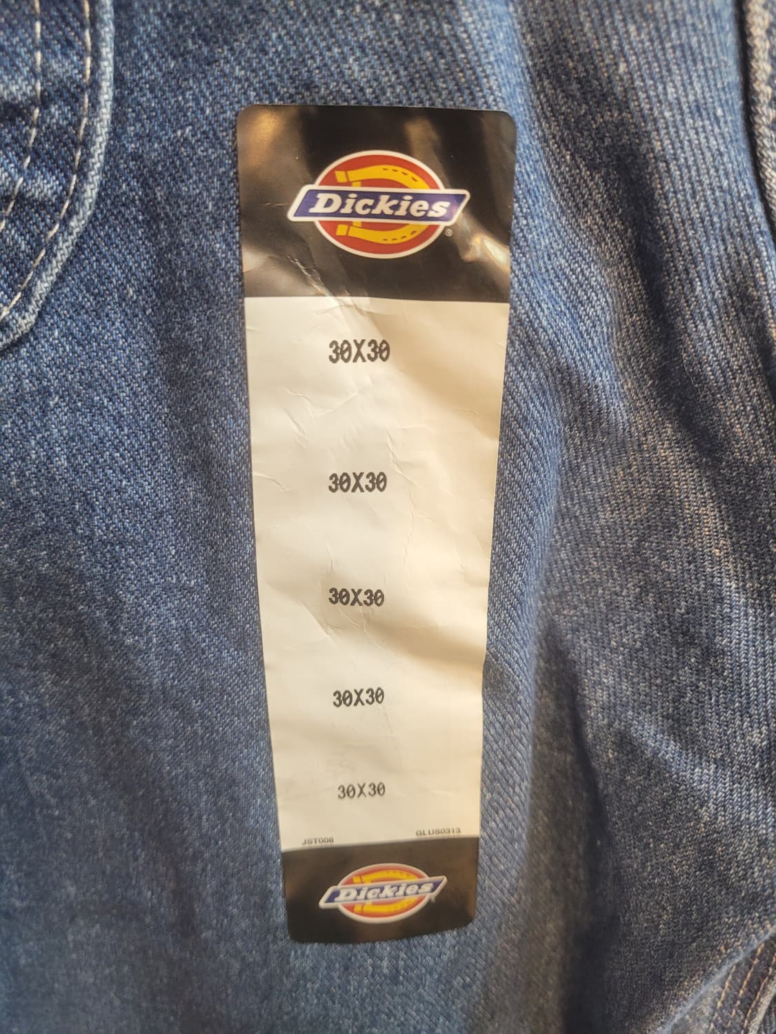 새상품 디키즈 인디고 BIB 오버롤 멜빵바지 30x30 상품이미지3