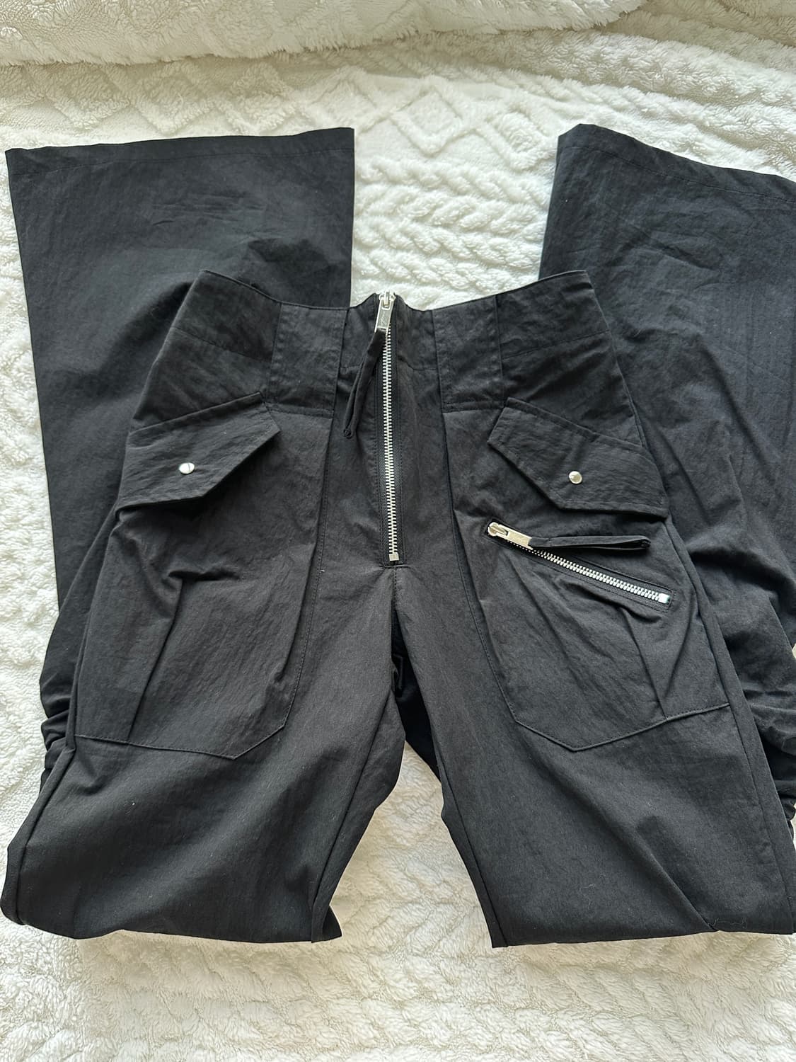 나체(nache) 지퍼 디테일 부츠컷 팬츠(0 size) 상품이미지2