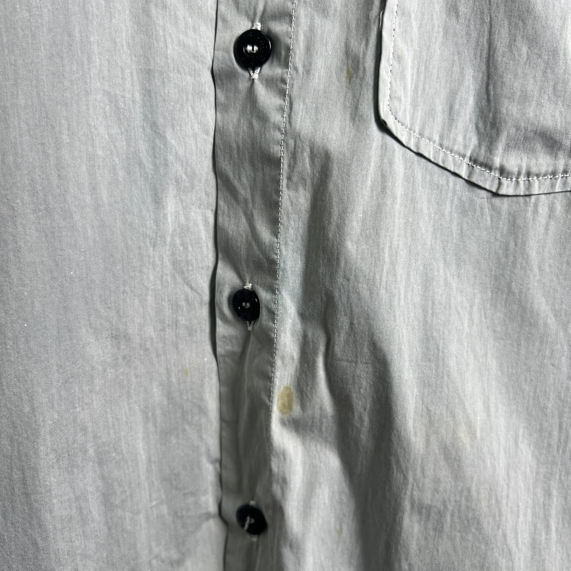 스톤아일랜드 그레이 코튼 나일론 오버 셔츠 S 상품이미지10