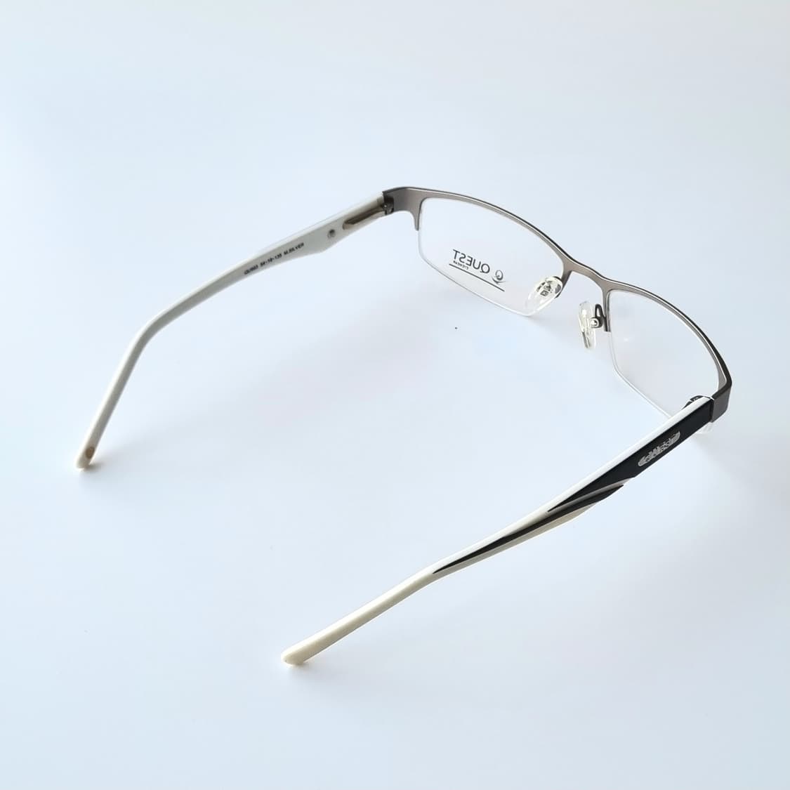 데드스탁 세련된 투톤 포인트 반무테 메탈 안경테   603 상품이미지6
