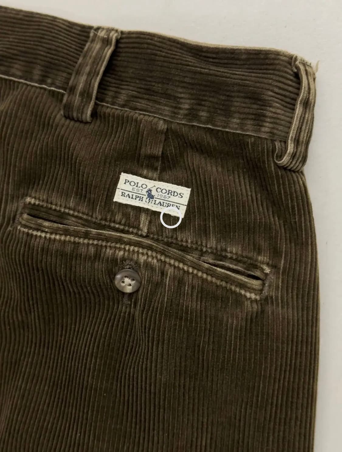 폴로 랄프로렌 브라운 코듀로이 팬트  상품이미지1