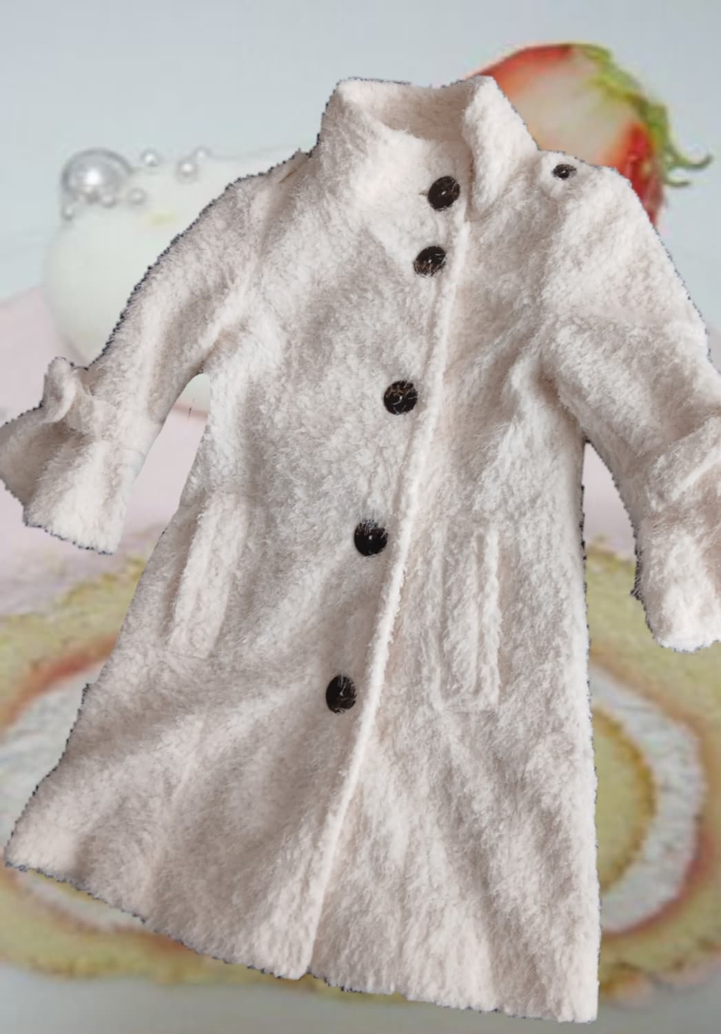 (뒷태미인♥︎)빈티지 갸루 라떼갸루 7부 코트 판매합니다!! 상품이미지1