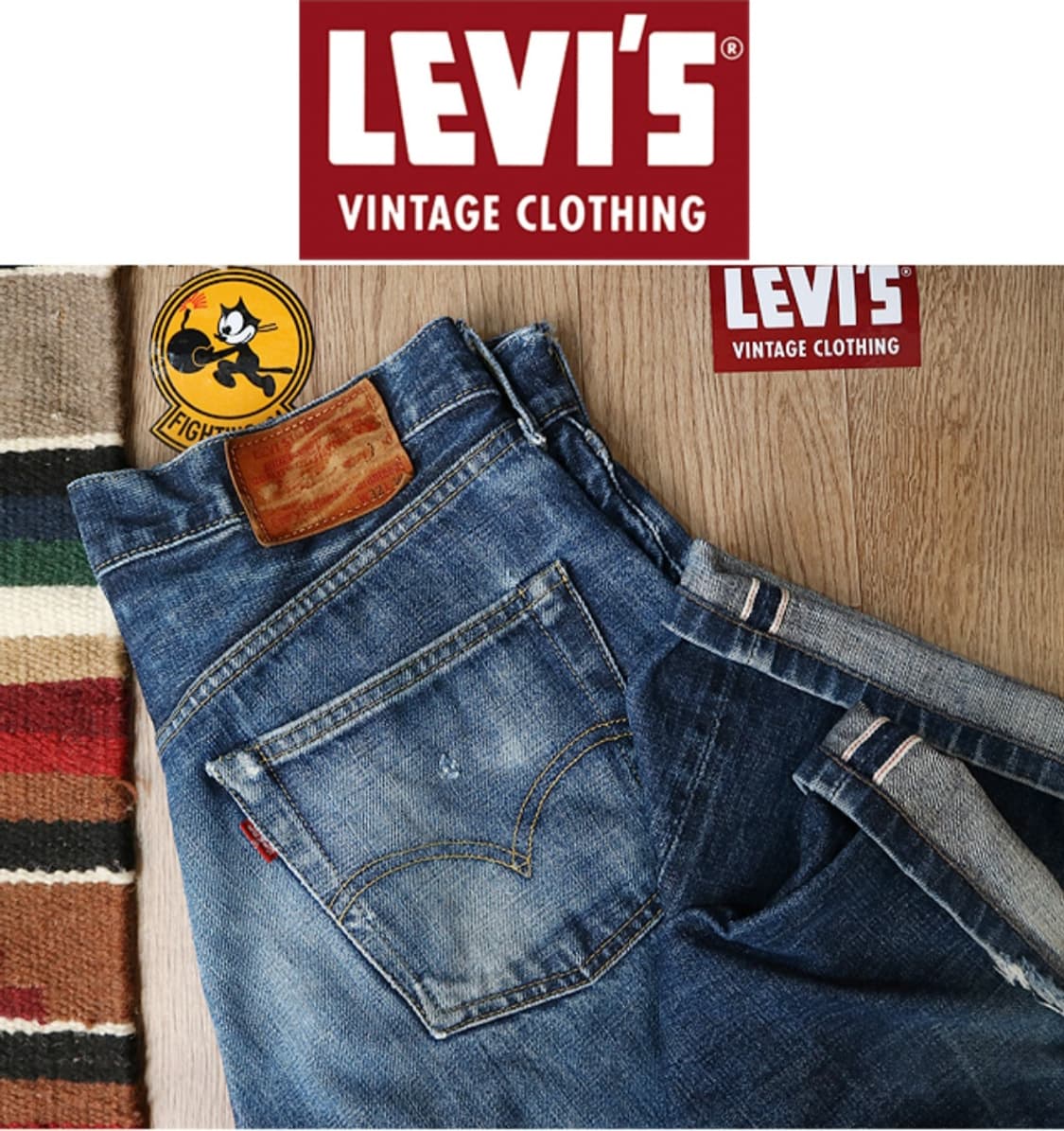 일본판 90s levis 리바이스 LVC 503BXX 빅E 셀비지 데님  상품이미지1