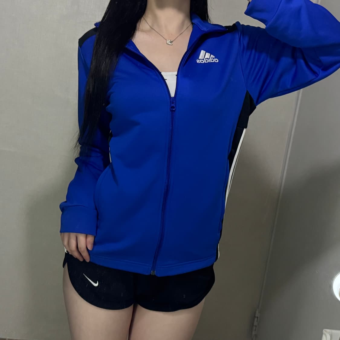 아디다스 삼선 로고 블루 져지 💙 상품이미지3