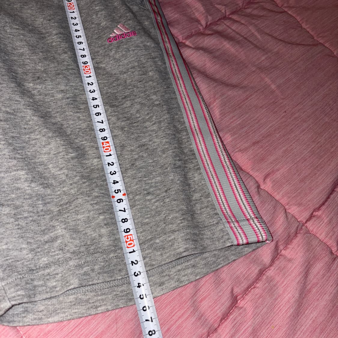 아디다스 핑크 삼선 7부 바지 상품이미지6