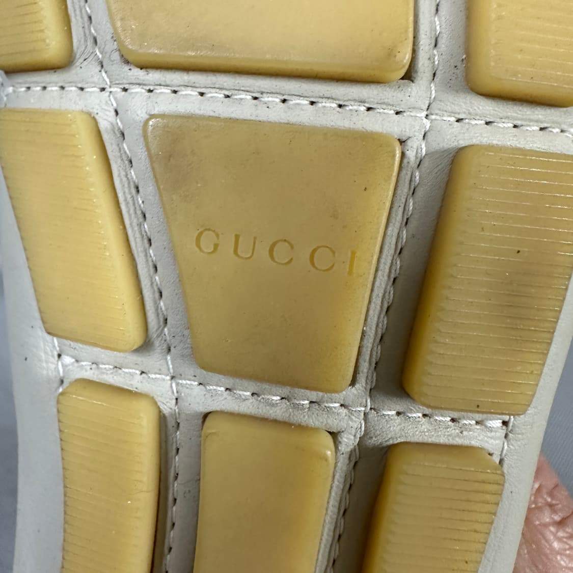 구찌 화이트레더 홀스빗 드라이빙 슈즈 상품이미지5