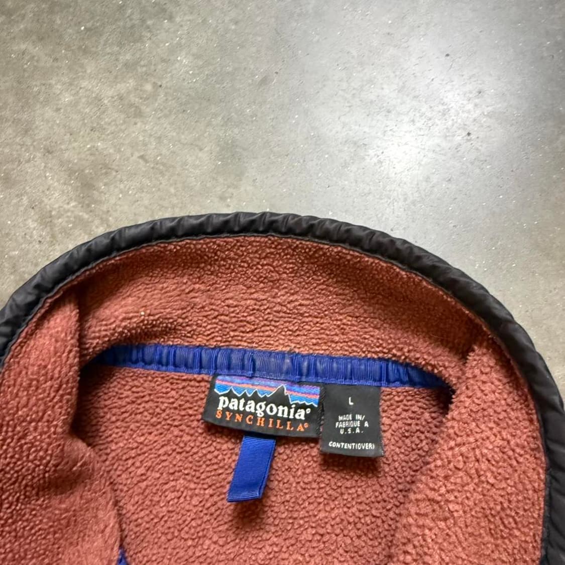 90s 파타고니아 신칠라 스냅-T 버니쉬드 레드 상품이미지3
