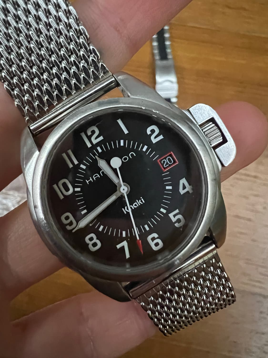 극레어 해밀턴 카키필드 빈티지 파네라이맛 검판 상품이미지1