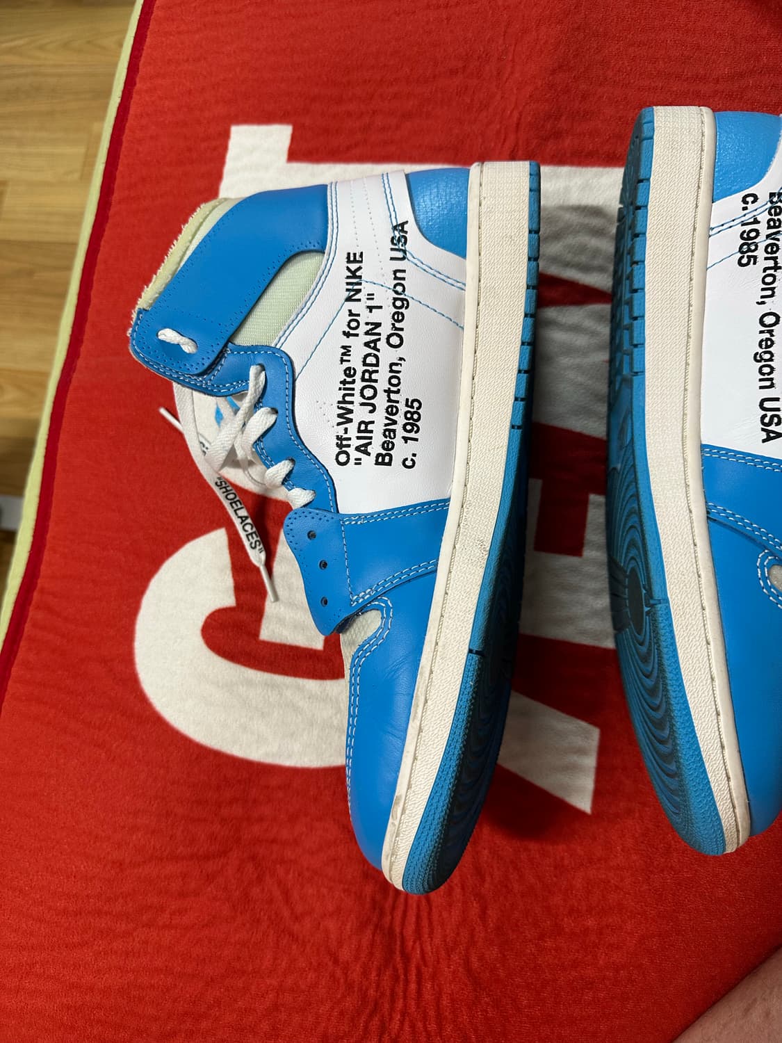 오프화이트 조던 1 unc 310사이즈 상품이미지2