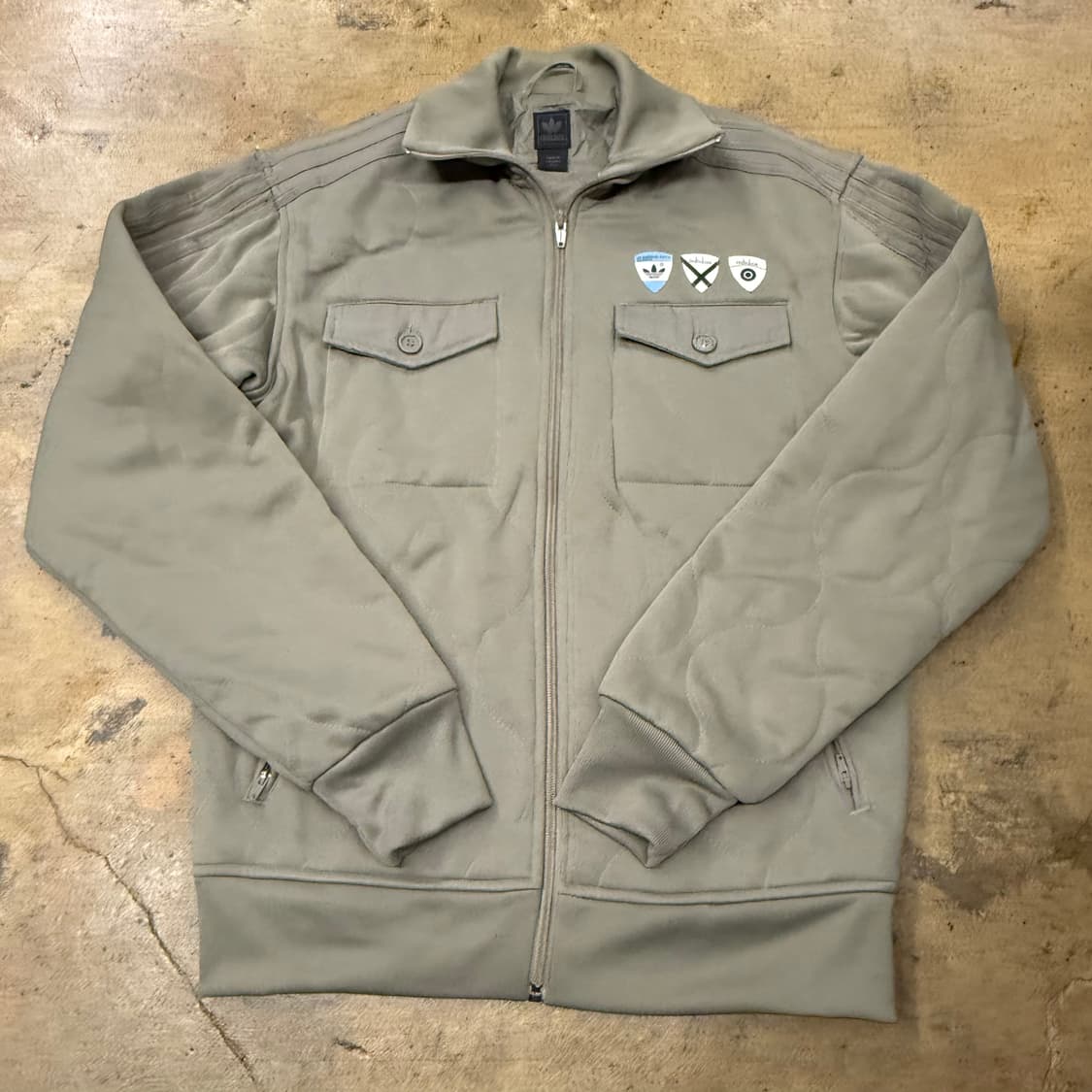 아디다스 카키 트랙탑 윈터 져지 자켓 상품이미지2