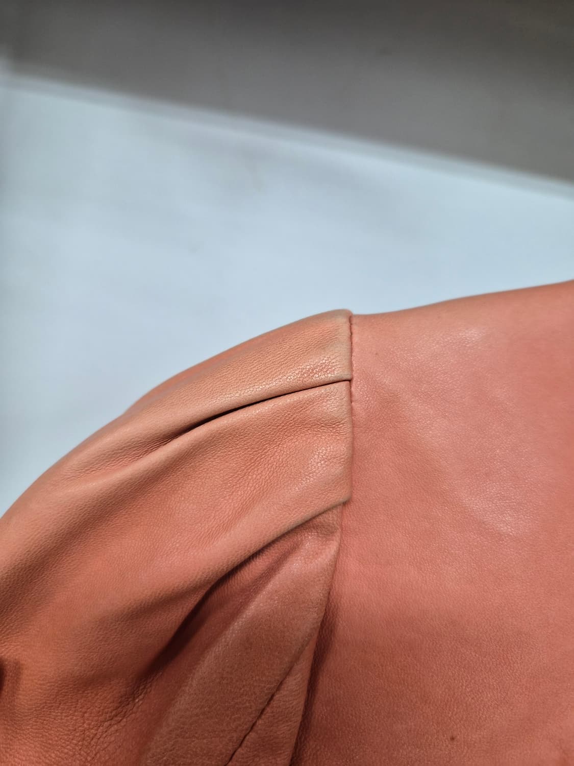 레니본 셔링 양가죽자켓 상품이미지8