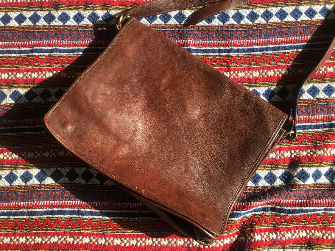 빈티지 이탈리아 레더 브리프케이스 상품이미지1