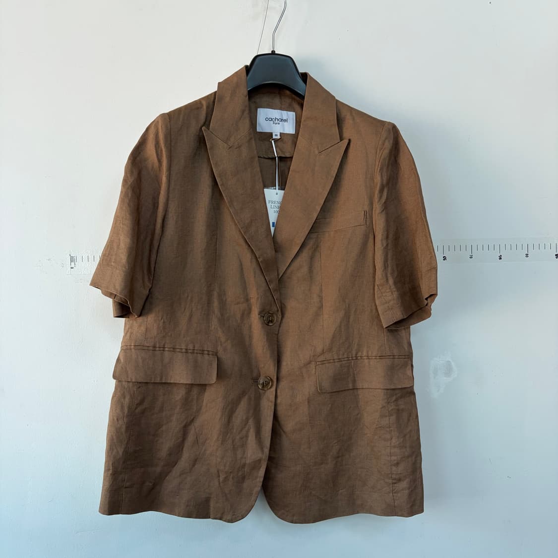 까사렐 브라운 반팔 린넨 자켓 상품이미지1