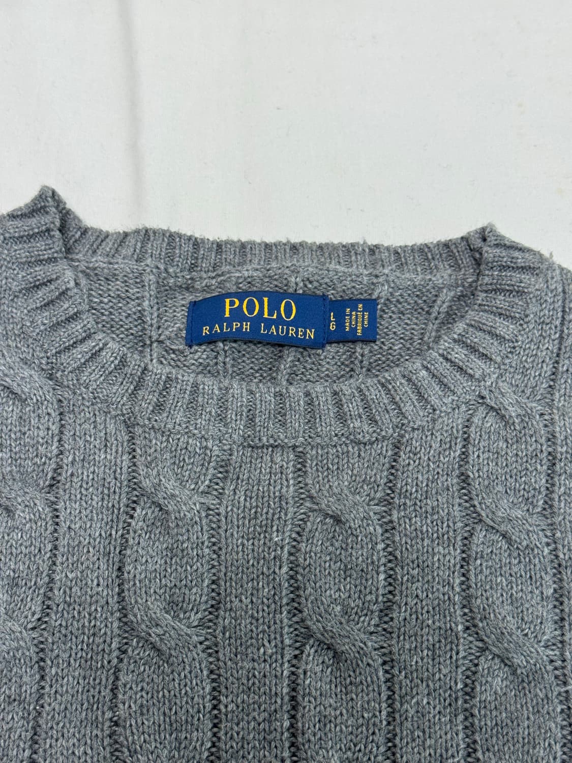 폴로 랄프로렌 / 케이블 니트 (그레이) / L 상품이미지3