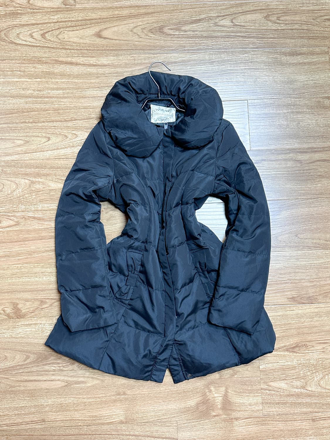 빈티지 로디스포토 리본 블랙 패딩 달천깔 히메갸루 로걀 라떼 공겜여주 상품이미지1