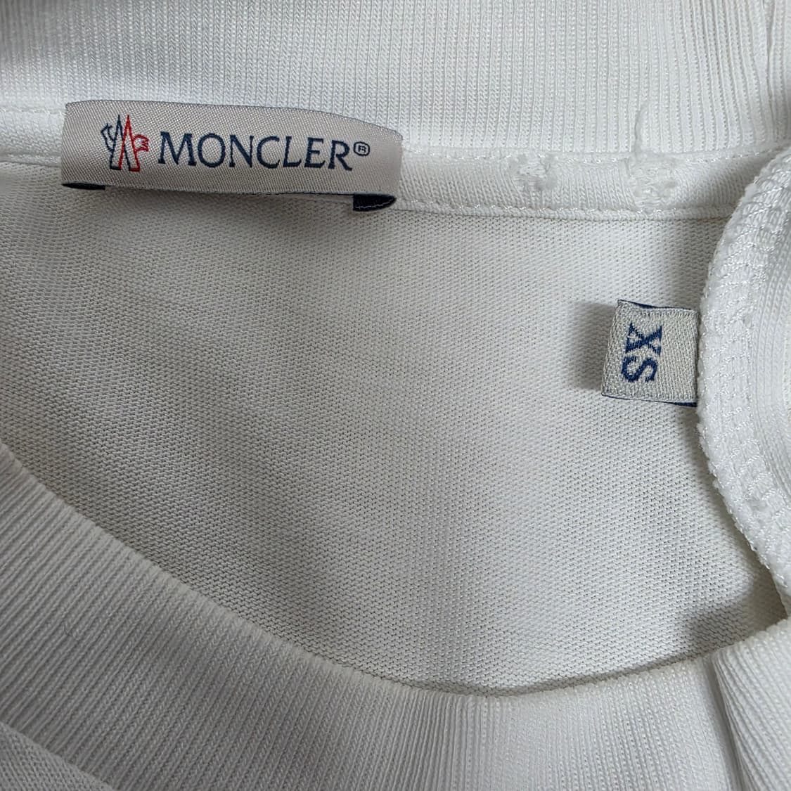 MONCLER 몽클레어 지니어스 x 하이케 코튼 긴팔 로고 티셔츠 XS 상품이미지8