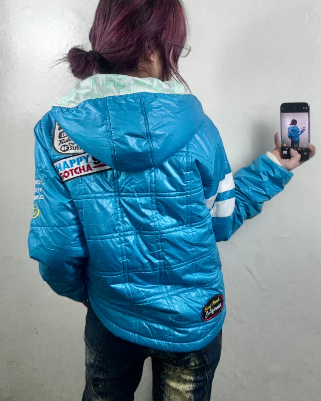 키치 패치포인트 패딩 상품이미지4