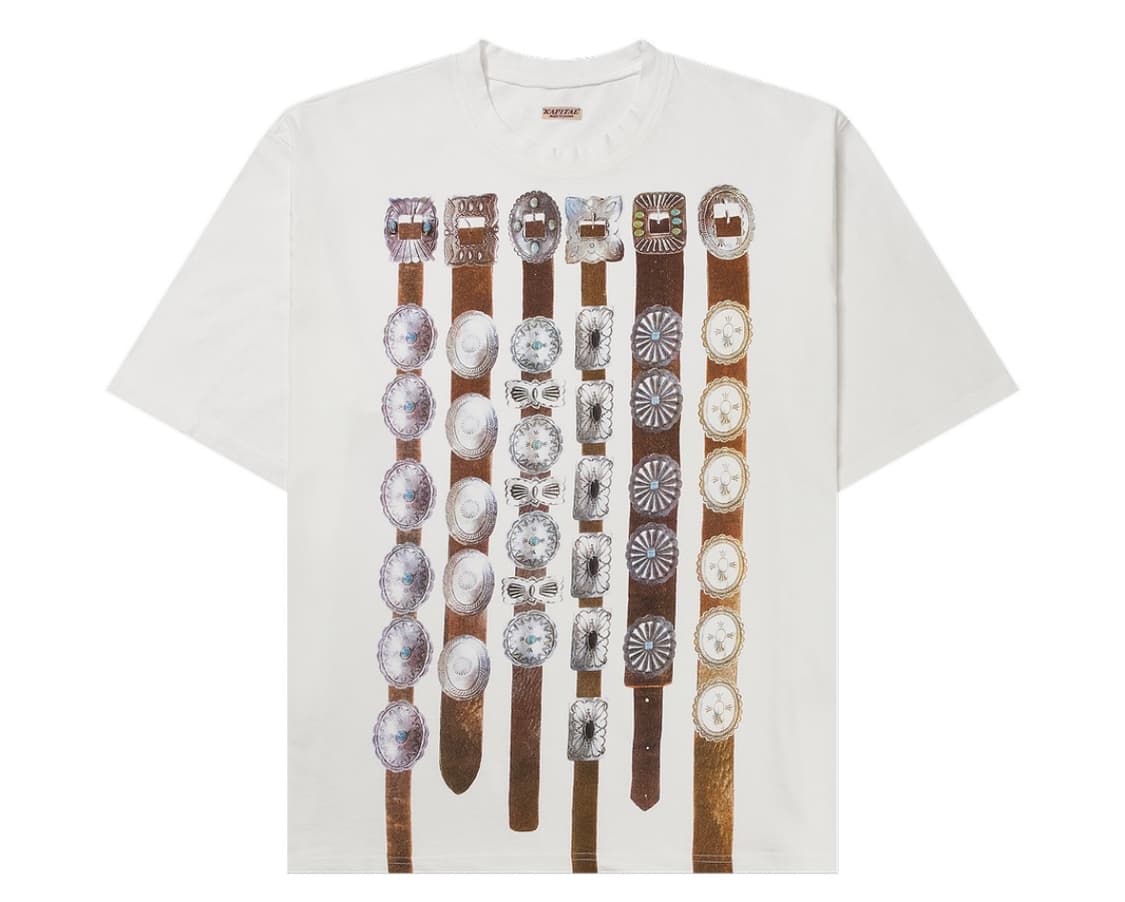 (네고가능)캐피탈 20 크루 티셔츠 화이트 Kapital 20 Crew 상품이미지1