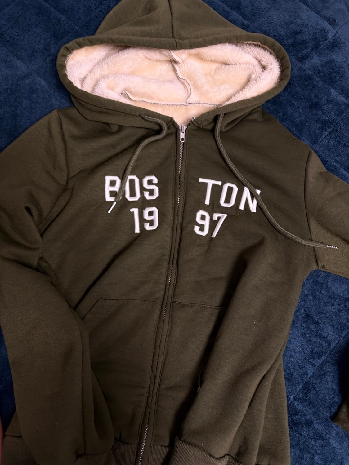 녹색 후드집업 상품이미지1