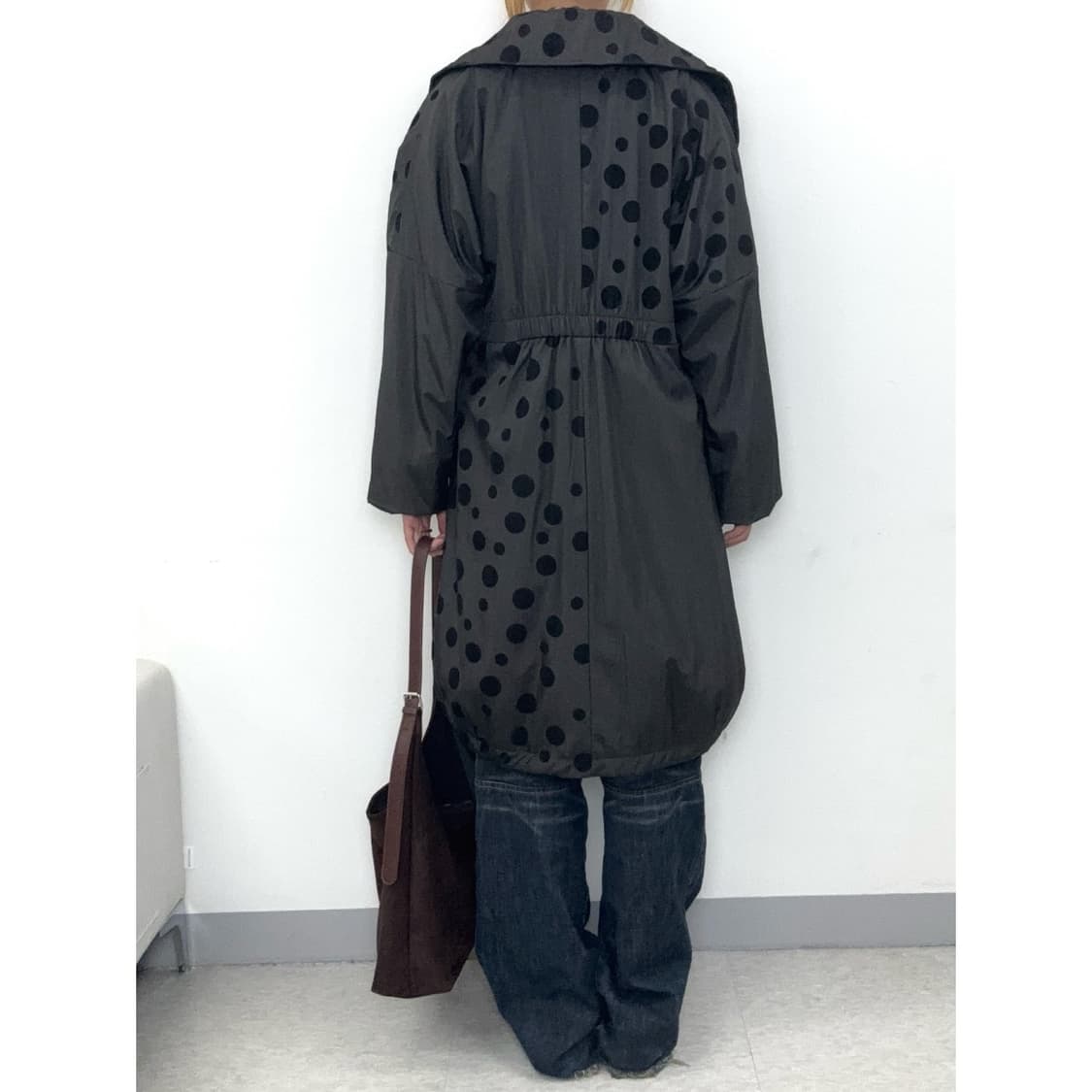 빈티지 도트 점퍼 패딩 상품이미지5